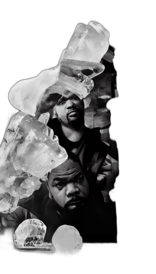 jacket, face, concept art, dramatic transparent PNG cut-out