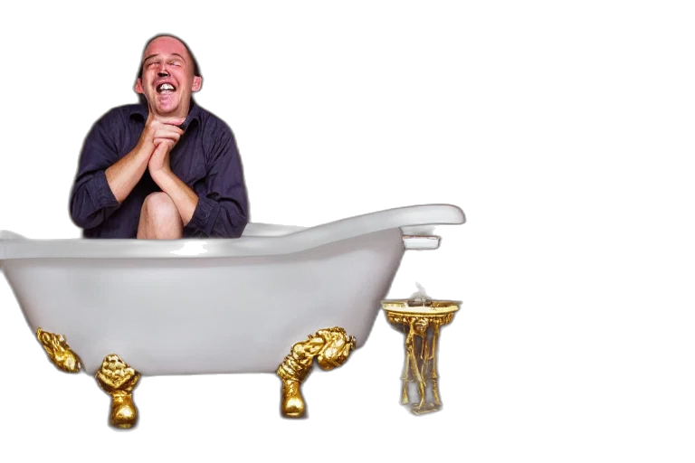 furniture, underwater, man, laughing transparent PNG cut-out