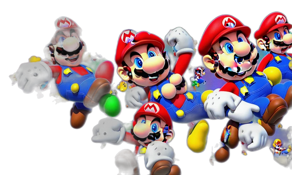 3d render, concept art, pixel art, photorealistic, monochrome, super, mario, singing transparent PNG cut-out