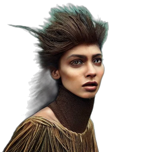 hair, face, creature, dragon, fantasy art, concept art, photorealistic, 3d render transparent PNG cut-out