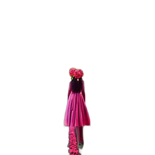 dress, staff, umbrella, mask transparent PNG cut-out