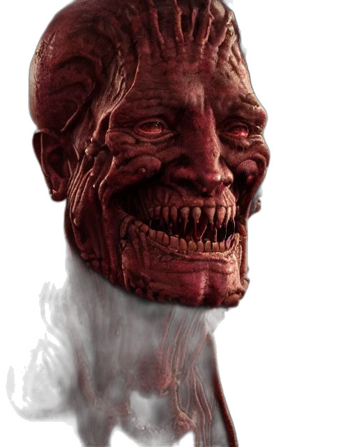 face, mask, creature, staff transparent PNG cut-out