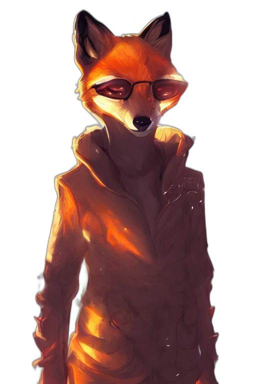 jacket, mask, staff, animal transparent PNG cut-out