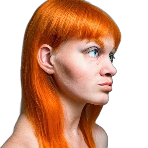 face, hair, mask, jewelry, photorealistic, 3d render, cyberpunk, concept art transparent PNG cut-out