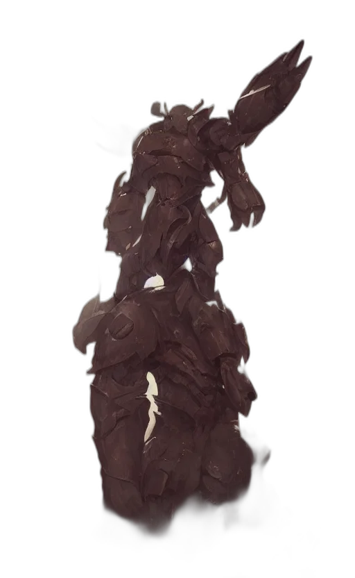 staff, weapon, creature, sword, concept art, fantasy art, 3d render, comic book art transparent PNG cut-out