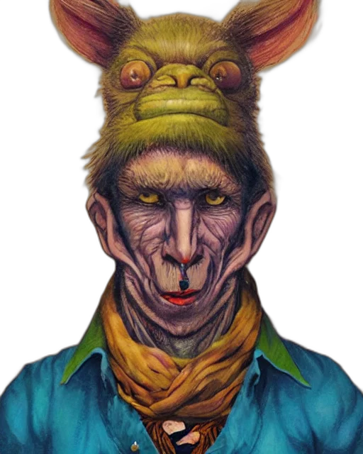 face, creature, staff, mask transparent PNG cut-out