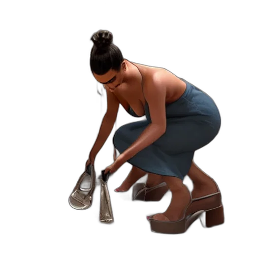 shoes, staff, jewelry, concept art, 3d render, photorealistic, fantasy art, kim transparent PNG cut-out