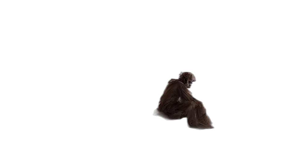 animal, hair, creature, staff, 3d render, concept art, photorealistic, man transparent PNG cut-out