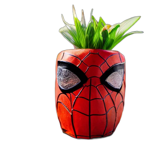 mask, 3d render, photorealistic, concept art, closeup, capture, glossy, spider transparent PNG cut-out