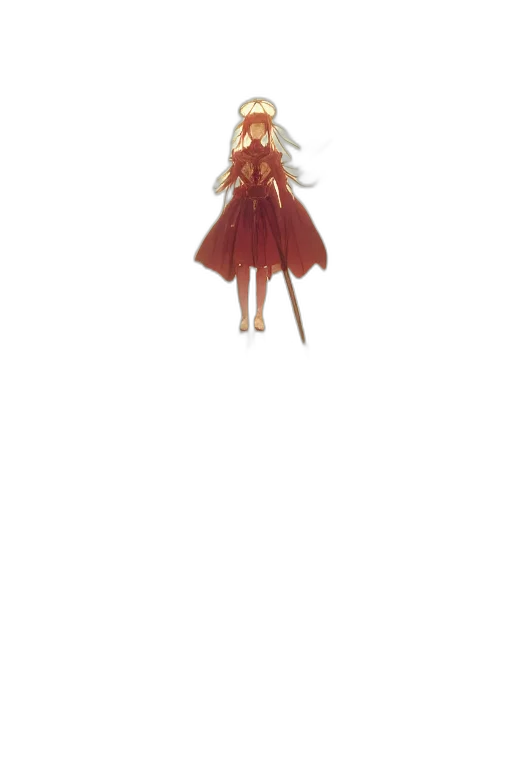dress, staff, creature, umbrella transparent PNG cut-out