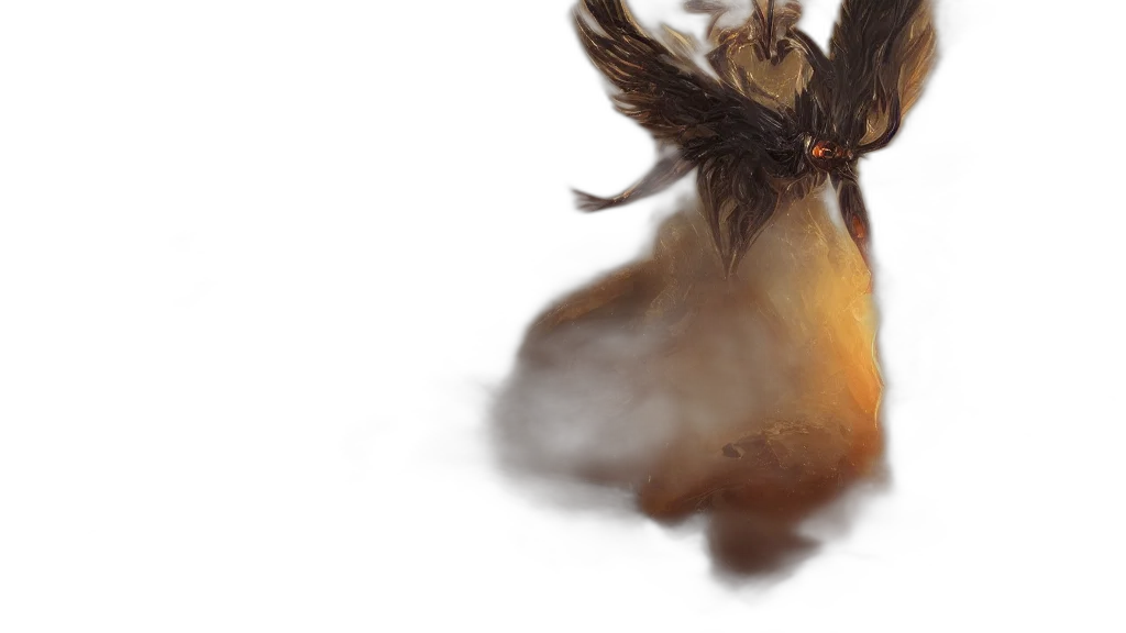 dragon, hair, creature, weapon transparent PNG cut-out