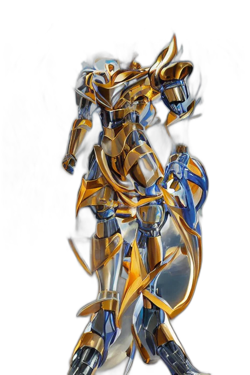 robot, weapon, sword, jewelry, concept art, 3d render, fantasy art, anime transparent PNG cut-out