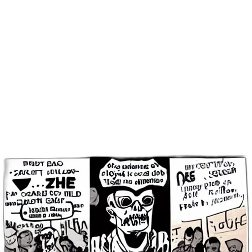 mask, comic book art, cartoon, zombie, protestor transparent PNG cut-out