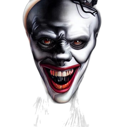 face, mask, creature, concept art transparent PNG cut-out