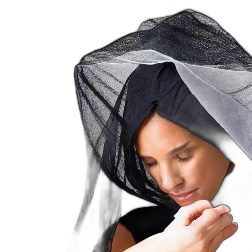 hat, umbrella, jacket, photorealistic transparent PNG cut-out
