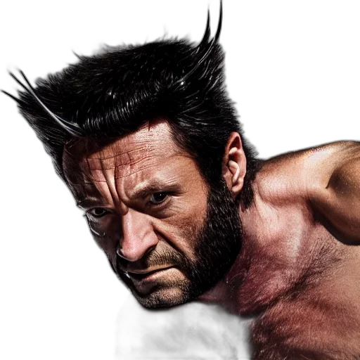 hair, face, photorealistic, comic book art transparent PNG cut-out