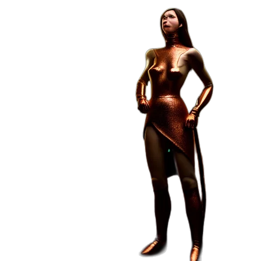 dress, concept art, 3d render, fantasy art transparent PNG cut-out