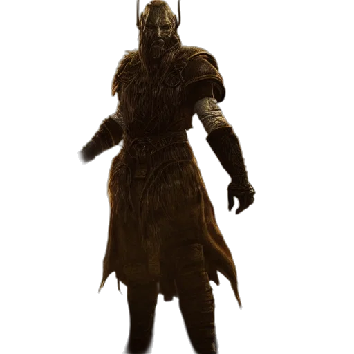 mask, creature, staff, sword, concept art, fantasy art, 3d render, earth tones transparent PNG cut-out
