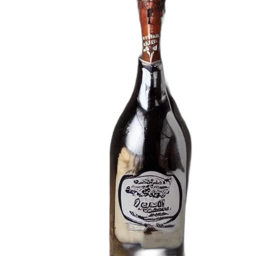 bottle, food, liqueur, modern transparent PNG cut-out