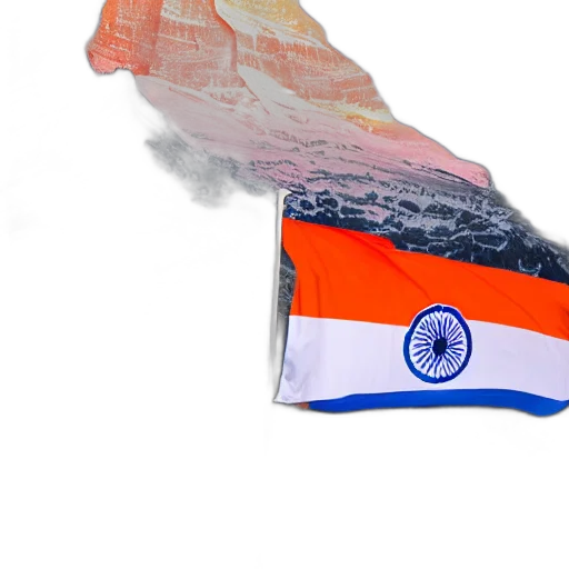 fog, indian, flag, projected transparent PNG cut-out