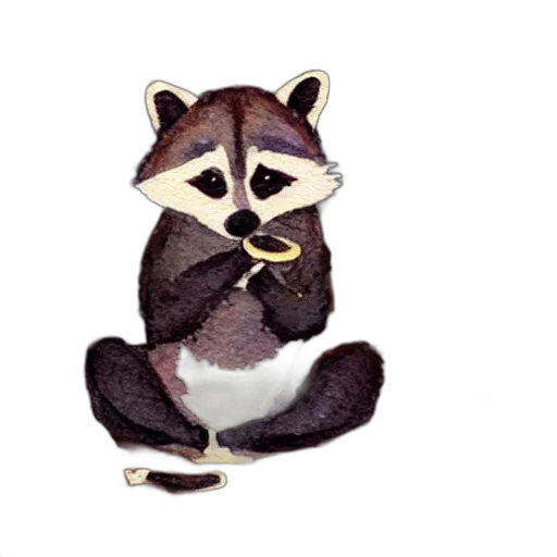 staff, animal, creature, watercolor, concept art, pixel art, cartoon, earth tones transparent PNG cut-out