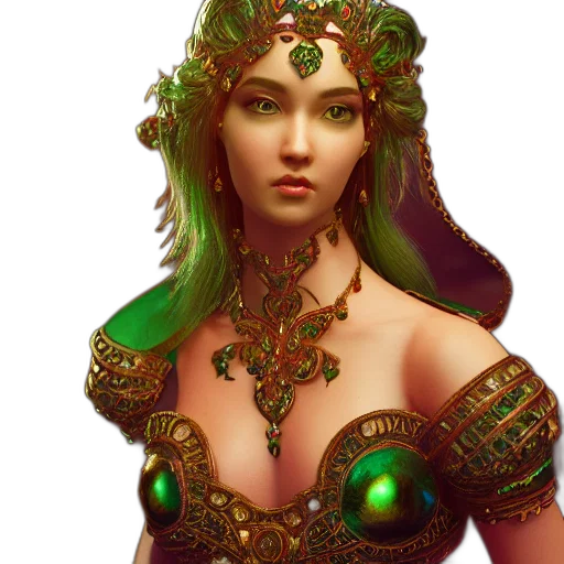 jewelry, crown, dress, fantasy art transparent PNG cut-out