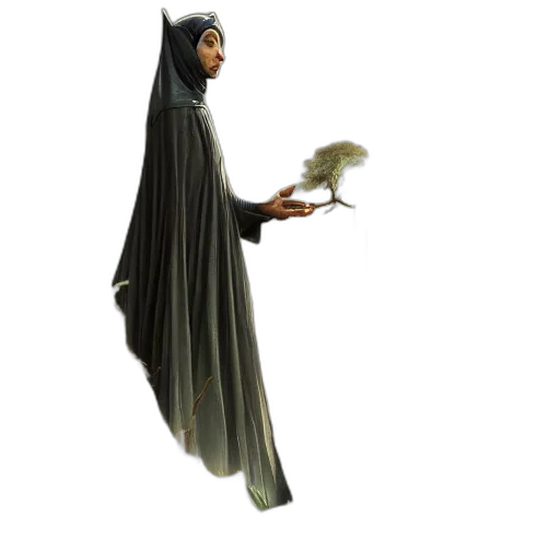 creature, staff, animal, weapon, concept art, fantasy art, 3d render, outer space transparent PNG cut-out