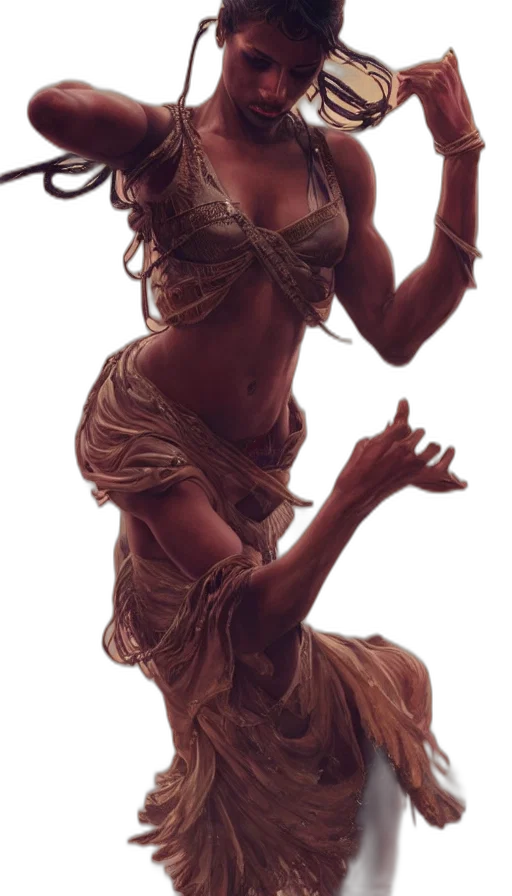 staff, jewelry, mask, dress transparent PNG cut-out