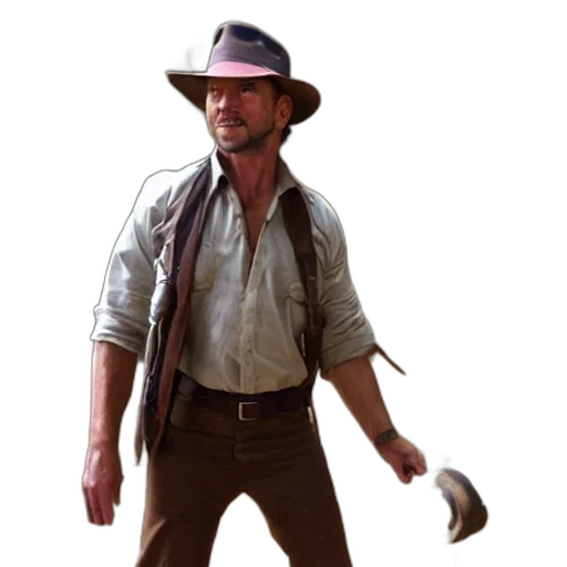 hat, staff, weapon, animal, concept art, photorealistic, 3d render, fantasy art transparent PNG cut-out