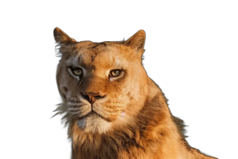 animal, crown, face, creature, photorealistic, 3d render, concept art, fantasy art transparent PNG cut-out