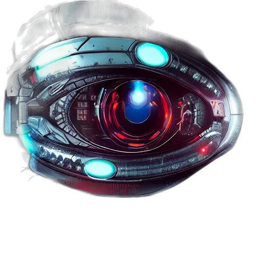 robot, mask, weapon, jewelry transparent PNG cut-out