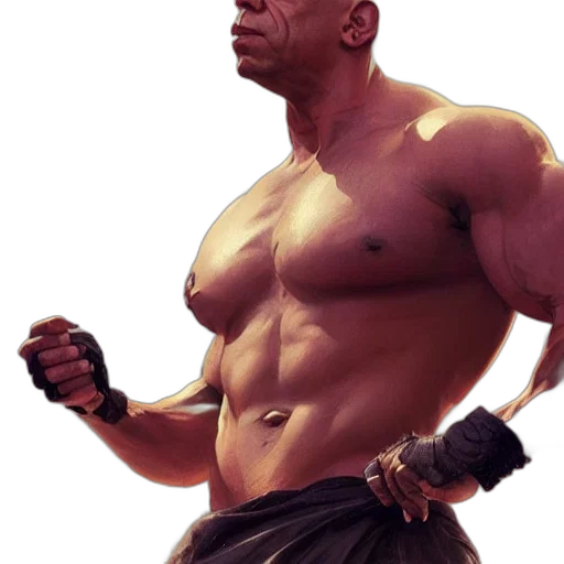 face, weapon, concept art, photorealistic, fantasy art, comic book art, vin, diesel transparent PNG cut-out