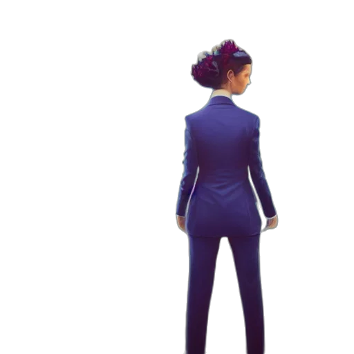 dress, jacket, staff, crown transparent PNG cut-out