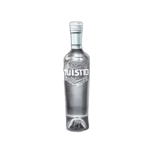 bottle, staff, 3d render, photorealistic transparent PNG cut-out