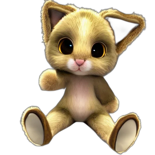 staff, animal, creature, 3d render transparent PNG cut-out