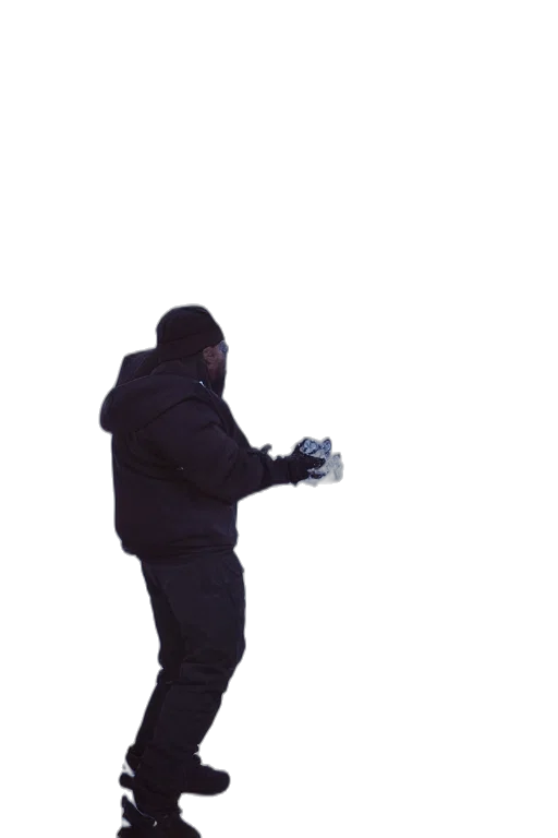 jacket, staff, shoes, weapon transparent PNG cut-out
