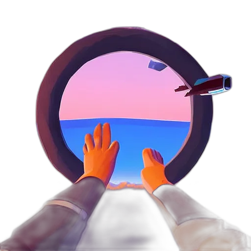 car, shoes, robot, vaporwave, concept art, 3d render, photorealistic, outer space transparent PNG cut-out