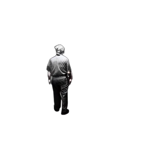 jacket, staff, creature, robot, pixel art, 3d render, concept art, photorealistic transparent PNG cut-out
