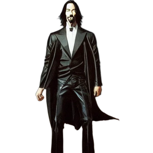 jacket, staff, animal, concept art, comic book art, pixel art, fantasy art, rippling transparent PNG cut-out