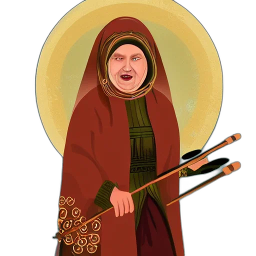 staff, concept art, fantasy art, photorealistic, 3d render, babushka, hits, gong transparent PNG cut-out