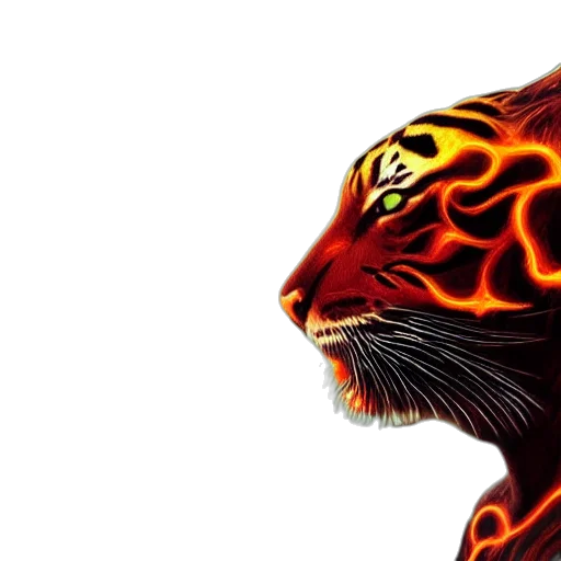 animal, dragon, comic book art, fantasy art, concept art, photorealistic, fire, red transparent PNG cut-out