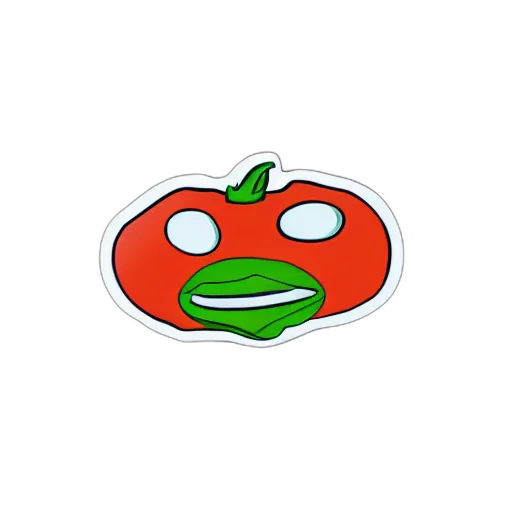 food, face, pixel art, 3d render transparent PNG cut-out