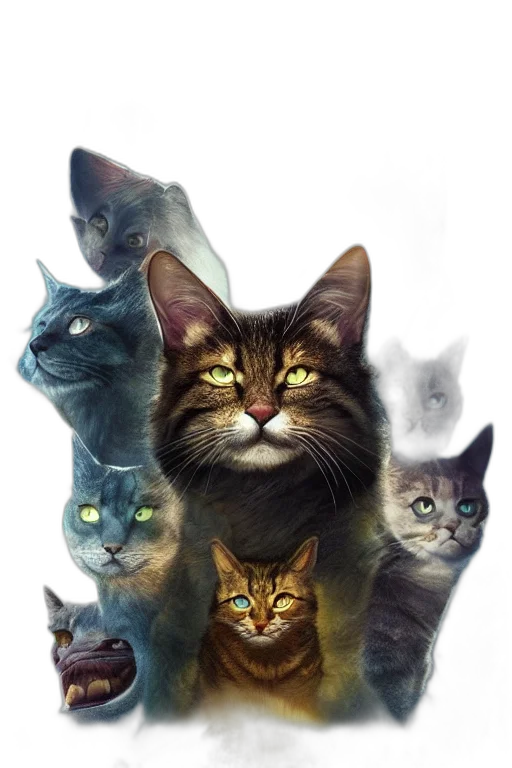 animal, photorealistic, concept art, fantasy art, pixel art, movie, poster, warrior transparent PNG cut-out