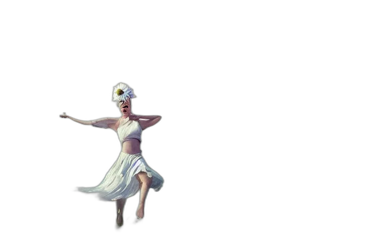 mask, robot, staff, dress, concept art, 3d render, anime, fantasy art transparent PNG cut-out