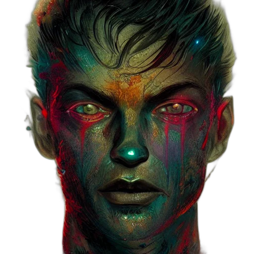 face, mask, creature, robot transparent PNG cut-out