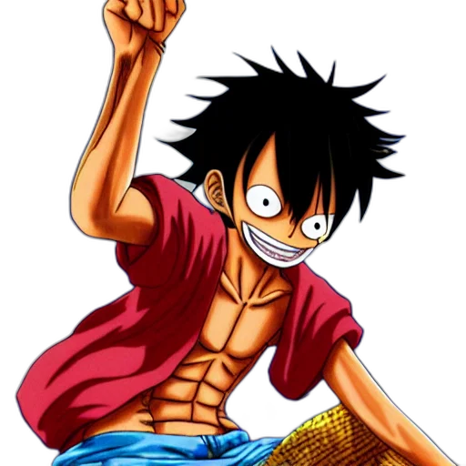 comic book art, cartoon, anime, concept art, monkey, luffy, one, piece transparent PNG cut-out