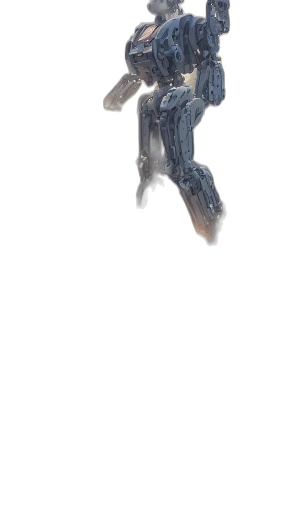 robot, weapon, creature, staff transparent PNG cut-out