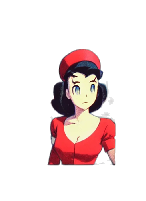 hat, staff, dress, face, pixel art, cartoon, anime, concept art transparent PNG cut-out
