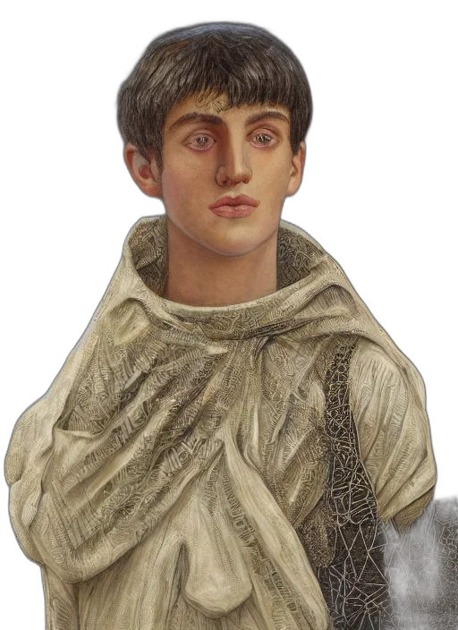 face, staff, dragon, photorealistic transparent PNG cut-out