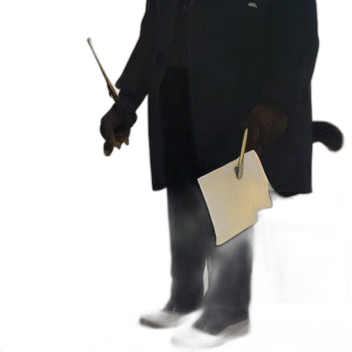 staff, jacket, umbrella, mask transparent PNG cut-out